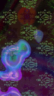 Küçük çiçekteki sevimli çiçek deseni. Kahverengi ve gri renkte çiçekler.