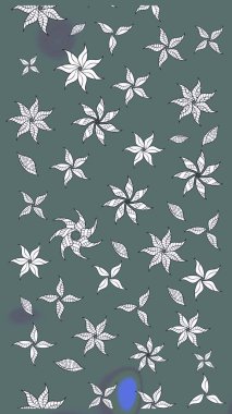 Raster çiçekleri klasik tarzda çizilmiş. Çiçekli yumuşak bir eskiz şekli. Raster illüstrasyonu. Tarafsız ve gri renklerde bahar çiçekleri.