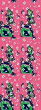 Güzel kumaş deseni. Küçük çiçekteki sevimli çiçek deseni. Raster illüstrasyonu. Güzel karalamalı çiçek deseni çiz..