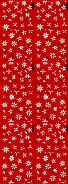 Kırmızı ve nötr renklerde çiçekler. Raster illüstrasyonunda çiçek deseni çizimi.