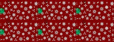 Çiçek desenli çizim. Kırmızı ve nötr renklerde çiçekler. Renkli Bahar Teması eskiz kalıbı. Asya tekstil tarzında. Raster illüstrasyonu. Düz Çiçek Elementleri Tasarımı.