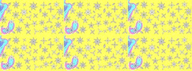 Şatafatlı bahar bahçesi dokusu. Çiçek deseni. Raster illüstrasyonu. Çiçek çizimi arkaplanı.