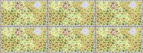 Böceklerle kusursuz bir arka plan. Raster illüstrasyonu. Kıyafetler, erkekler, kızlar ve duvar kağıtları için soyut, pürüzsüz desen. Boyama kitabı için uçan farklı güzel kelebekler..