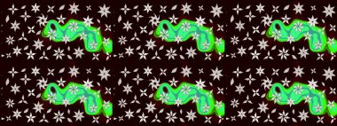 Zentangle soyut çiçekleri. Güzel kumaş deseni. Renkli Bahar Teması eskiz kalıbı. Düz Çiçek Elementleri Tasarımı. Raster illüstrasyonu. Çiçek tozu..