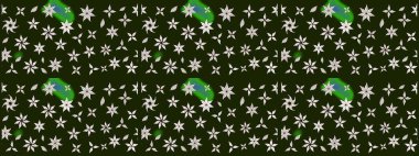 Çiçek deseni duvar kağıdı, desen dolguları ve web sayfası arka planı için kullanılabilir. Şekil verilmiş çiçeklerle eskiz deseni. Süslü zentangle çizim dokusu, soyut çiçeklerle süslenmiş..