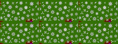 Çiçekli yaz çiçekleri. Küçük renkli çiçekler. Moda baskıları için zarif bir şablon. Motley illüstrasyonu. Küçük çiçekte güzel bir desen. Çizim.