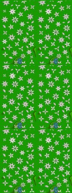 Küçük yeşil ve nötr çiçeklerle oldukça eski bir besin torbası deseni. Tekstil, kumaş, kapaklar, duvar kağıtları, baskı, naylon, koleksiyon defteri, örgü, dekupaj için güzel bir eskiz. Millefleurlar