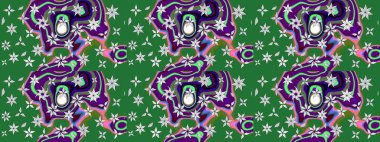 Raster illüstrasyonu. Küçük çiçekteki sevimli çiçek deseni. Çizim.