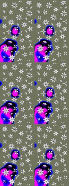 Çiçekli çiçek deseni, suluboya. Raster deseni. Küçük çiçekte güzel bir çiçek deseni..