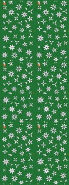 Moda baskıları için zarif bir şablon. Modern çiçek arkaplanı. Parlak renkli çiçekleri ve yeşil ve nötr renklerde yaprakları olan harika bir çiçek deseni. Halk stili.