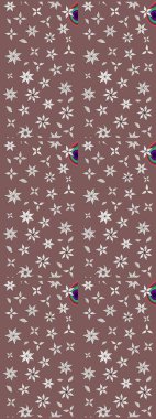 El çizimi Raster çizimi. Çizim çiçek deseni duvar kağıdı, web sitesi arka planı, ambalaj kağıdı, davetiye, broşür, afiş veya web sitesi için kullanılabilir. Karalama elementleri.