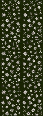 Şirin, zarif çiçekler Raster illüstrasyonu. Yapraklı çizim şekli. Tekstil için figür. Poster ya da kapak için arka plan. Davetiye ve kartpostal tasarımı için dekoratif çiçek unsurları.