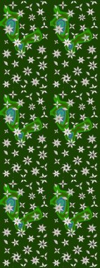 Bahar mevsimi. Tatil havası. Nazik romantik baskı. Yeşil ve nötr renklerde çiçekler. Raster güzel bir çiçek deseni çiziyor..