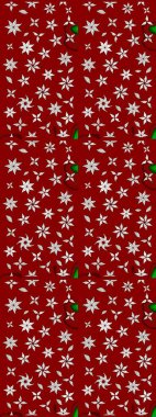 Kırmızı ve nötr renklerde güzel bir tekstil. Raster illüstrasyonu. Suluboya çiçekli çiçek deseni.