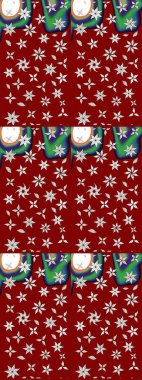 Nazikçe, güzel çiçek arkaplanı. Kırmızı ve nötr renklerde çiçekler. Raster çiçek desenli ve çiçekli..