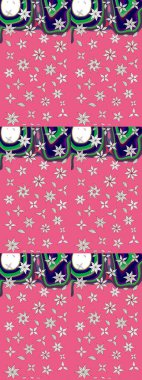 Şirin karalamalı çiçek desenli çizim. Eskiz tarzı pembe ve nötr renklerde. El yapımı çiçek ve bitki koleksiyonu. Raster illüstrasyonu. Raster illüstrasyonu.