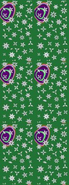 Ultraviyole kumaş deseni. Çizim kalıbı. Organik motif arka planı. Raster illüstrasyonu.