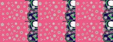 Şirin karalamalı çiçek desenli çizim. Eskiz tarzı pembe ve nötr renklerde. Raster illüstrasyonu. El yapımı çiçek ve bitki koleksiyonu. Raster illüstrasyonu.