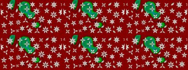 Raster illüstrasyonu. Çiçek buketleriyle klasik bir eskiz şekli. Kırmızı ve nötr renklerde.