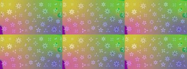 Raster güzel kumaş deseni çiziyor. Renkli Bahar Teması eskiz kalıbı. Çiçek deseni. Düz Çiçek Elementleri Tasarımı.