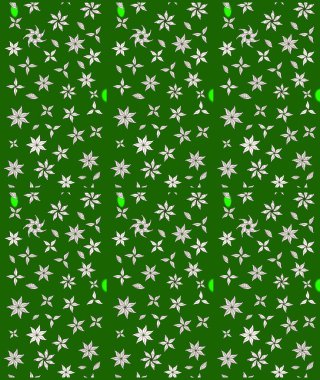 Yeşil renkli çiçekler. Elle boyanmış suluboya resim çizimi çiçekler ve bitkiler.