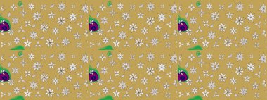 Sarı ve nötr renklerde çiçekler. Küçük çiçekteki sevimli çiçek deseni. Raster illüstrasyonu.