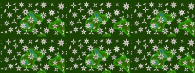 Nazik, narin çiçek arkaplanı. Yeşil ve nötr renklerde çiçekler. Raster çiçek desenli ve çiçekli..