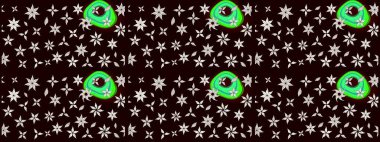 Düz Çiçek Elementleri Tasarımı. Çocuk stili. Renkli Bahar Teması eskiz kalıbı. Çiçekli çizim raster arkaplanı.