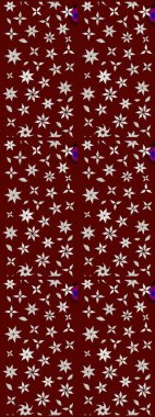 Renkli Yaz Temalı eskiz kalıbı. Raster Illustrasyon 'daki Çiçek Deseni' nin son moda çizimi. Düz Çiçek Elementleri Tasarımı. Güzel kumaş deseni.