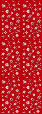 Raster suluboya çiçek deseni, narin çiçekler, kırmızı çiçekler, tebrik kartı şablonu. Güzel kumaş deseni.