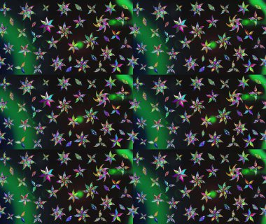 Çiçekler suluboya eskiz deseni. Raster Stili kumaş deseni.