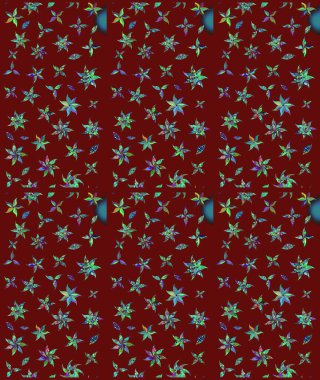 Raster illüstrasyonu. Küçük çaplı çiçeklerdeki basit şirin desenler. Tekstil veya kitap kapakları, imalat, duvar kağıtları, baskı, hediye paketi ve yapıştırma kitabı için çiçek eskiz geçmişi.