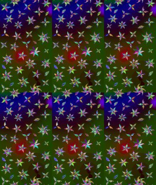 Halk tarzı. Modern çiçek arkaplanı. Parlak renkli çiçekli ve yeşil yapraklı harika bir çiçek deseni. Moda baskıları için zarif bir şablon.