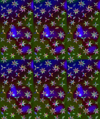 Çiçek buketleriyle klasik bir eskiz şekli. Kahverengi renklerde. Raster illüstrasyonu.