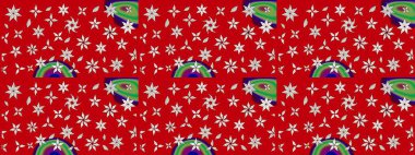 Güzel eskiz şekli. Raster çiçekli arka plan. Yazdır. Güzel kumaş deseni. Renkli Yaz Temalı eskiz kalıbı. Düz Çiçek Elementleri Tasarımı.