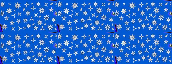 Raster illüstrasyonu. Çiçek buketleriyle klasik bir eskiz şekli. Mavi ve nötr renklerde.