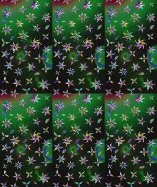 El çizimi çiçek çizimi deseni (fayans). Şirin çiçekli, desenli, gri renkli bir eskiz deseni. Tekstil için suluboya çizim deseni.