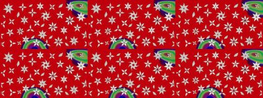 Güzel eskiz şekli. Raster çiçekli arka plan. Yazdır. Güzel kumaş deseni. Renkli Yaz Temalı eskiz kalıbı. Düz Çiçek Elementleri Tasarımı.