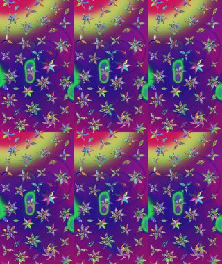 Güzel kumaş deseni. Hoş bir çiçek geçmişi var. Küçük bir çiçekte eskiz deseni. Raster illüstrasyonu.