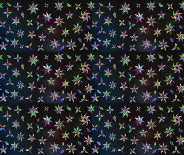 Küçük çiçekteki sevimli çiçek deseni. Gri renkli çiçekler.