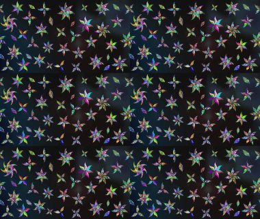 Çiçek tasarımı için inanılmaz bir kolaj cenneti tarzı. Çiçekli zambakların eskiz geçmişi. Parlak çiçekli kolaj çiçekleri gri.