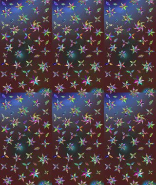 Poster ya da kapak için arka plan. Tekstil için figür. Yapraklı çizim şekli. Davetiye ve kartpostal tasarımı için dekoratif çiçek unsurları. Sevimli zarif çiçekler Raster illüstrasyonu.