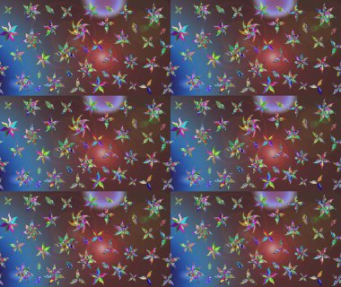 Vadinin çiçekleri kahverengi renklerde. Eskiz arkaplan modeli. Suluboya, elle çizilmiş. Raster - stok.