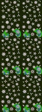 Modern çiçek arkaplanı. Halk tarzı. Parlak renkli çiçekleri ve gri renkli yaprakları olan harika bir çiçek deseni. Moda baskıları için zarif bir şablon.