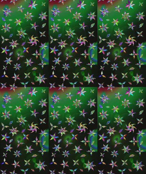 El çizimi çiçek çizimi deseni (fayans). Şirin çiçekli, desenli, gri renkli bir eskiz deseni. Tekstil için suluboya çizim deseni.