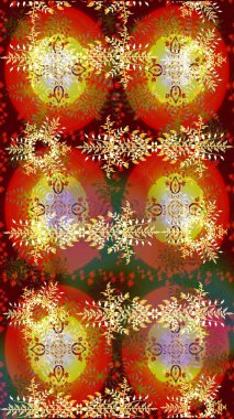 Renkli elementlerle Raster ilginç desen.