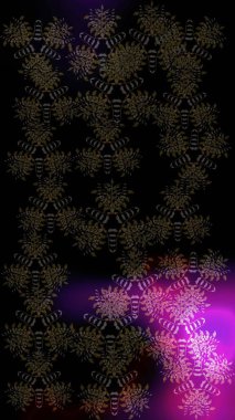 Siyah, gri ve kahverengi kar taneleri. Kar tanelerinin soyut arkaplanı olan şirin bir Noel arkaplanı. Raster illüstrasyonu. Noel ve yeni yıl moda baskıları için tatil tasarımı. Renkler.