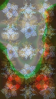 Kapak, poster, tişört ya da dövme için şablon. Kış boyama sayfaları yetişkin Sanat Terapisi için. Elle çizilmiş antistress kar tanesi. Raster illüstrasyon.