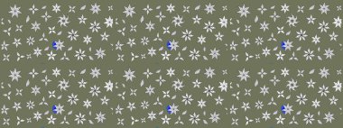 Parlak renkli çiçekli ve yeşil yapraklı harika bir çiçek deseni. Moda baskıları için zarif bir şablon. Modern çiçek arkaplanı. Halk stili.