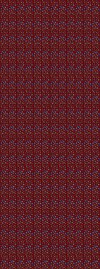 Eskiz geçmişi. Raster illüstrasyonu. Kumaş, tekstil, duvar kağıdı baskısı için. Eski usul. Renkli desenli eskiz deseni, kırmızı çiçekler ve dekoratif elementler.